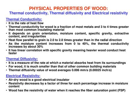 Electrical Properties of Wood 